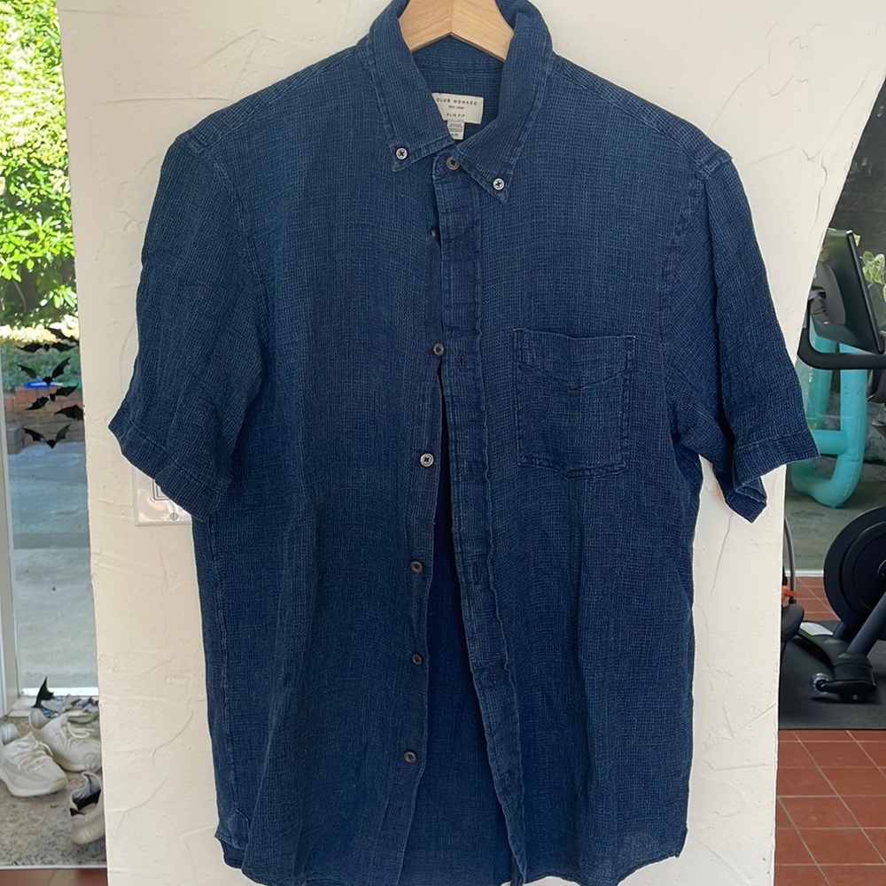 Club Monaco cotton short sleeve shirt